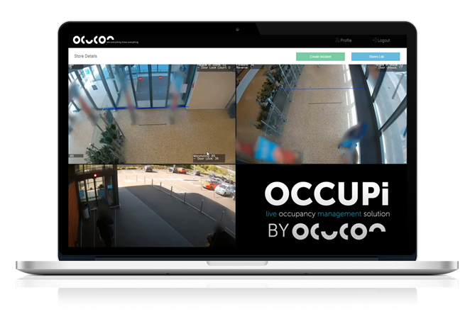 Laptop Showing Occupi automated occupancy control system